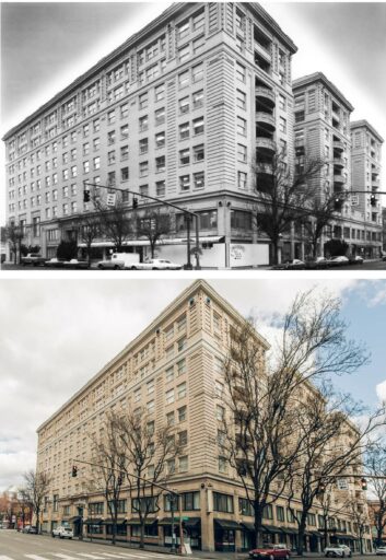 The Multnomah Hotel and Embassy Suites Portland